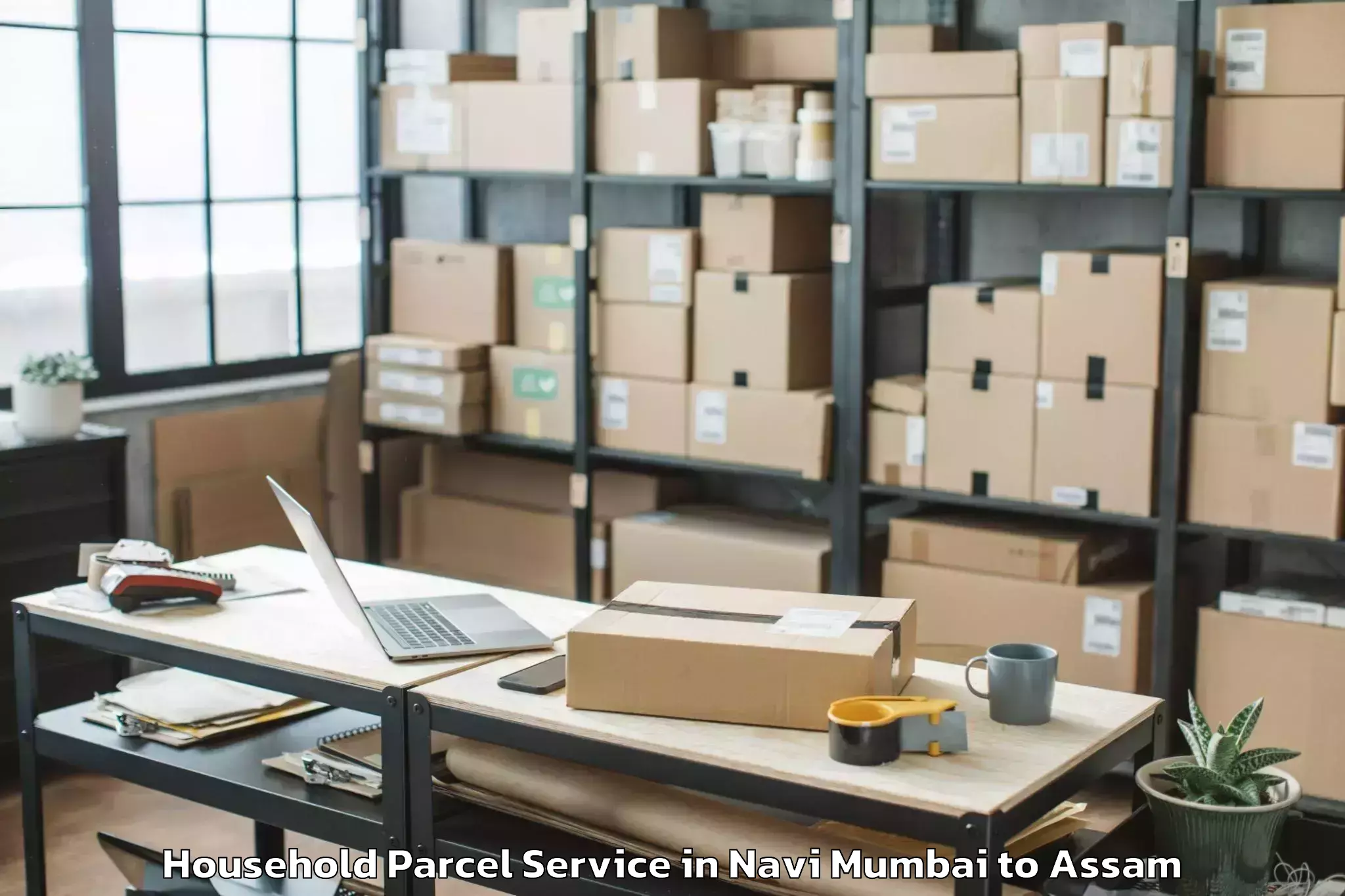 Trusted Navi Mumbai to Hojai Household Parcel